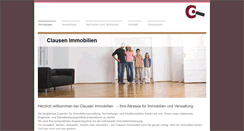 Desktop Screenshot of immobilien-clausen.de