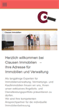 Mobile Screenshot of immobilien-clausen.de