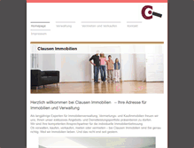 Tablet Screenshot of immobilien-clausen.de